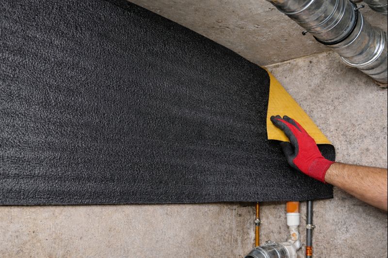 Rollo de Espuma polietileno 8mm Negra con Adhesivo,122cm x 10m (12.2m²) 4