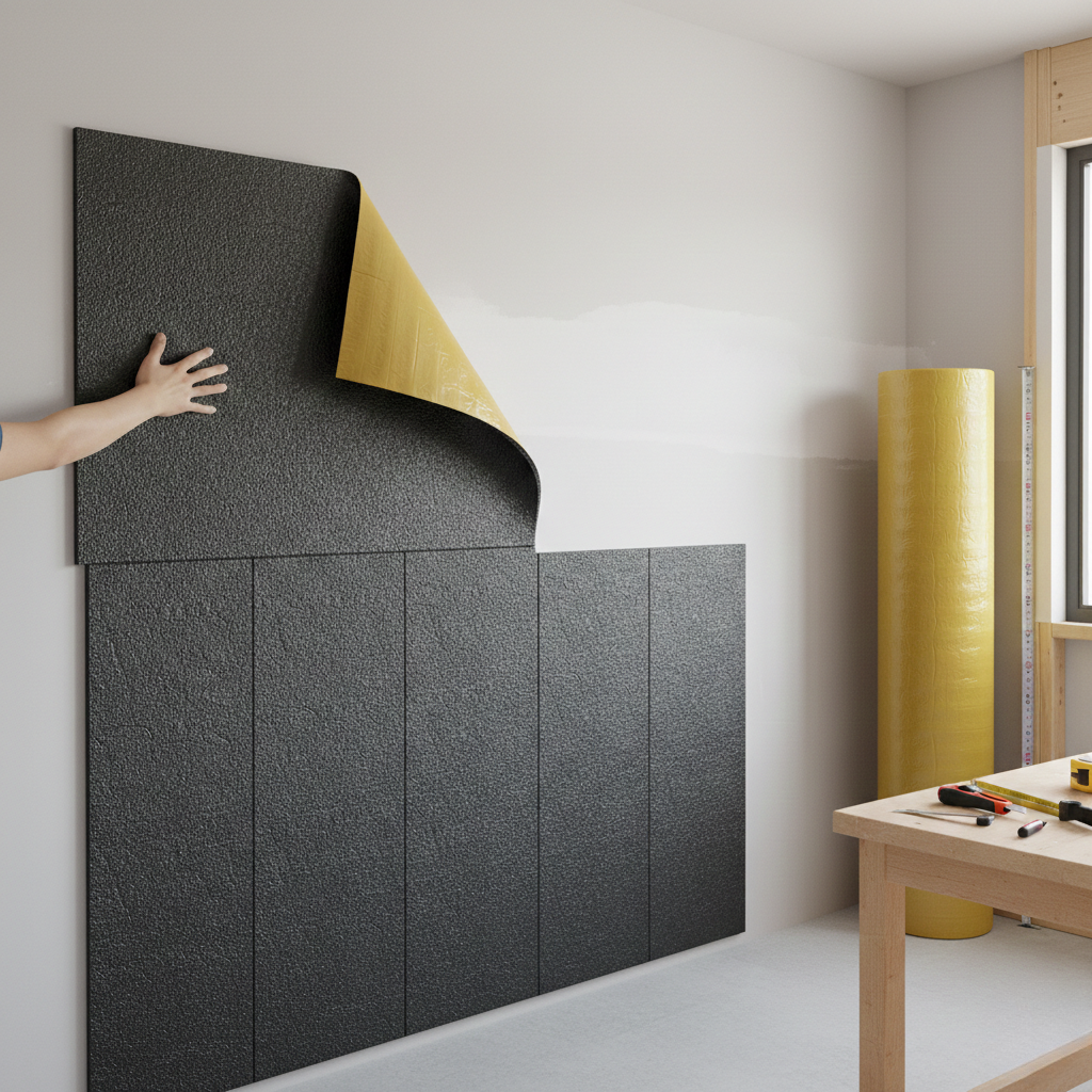 Rollo de Espuma polietileno 8mm Negra con Adhesivo,122cm x 10m (12.2m²) 3