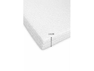 Lámina de Espuma Acústica Blanca 24 mm,1m x 2m (2m²)