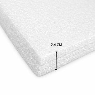 Lámina de Espuma Acústica Blanca 24 mm,1m x 2m (2m²)