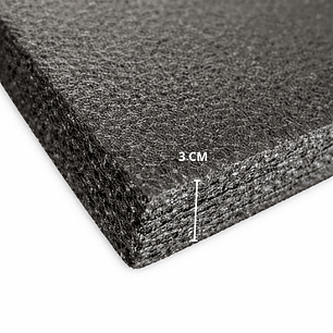 Lámina de Espuma Acústica Negra 30 mm, 1 m x 2 m (2m²)