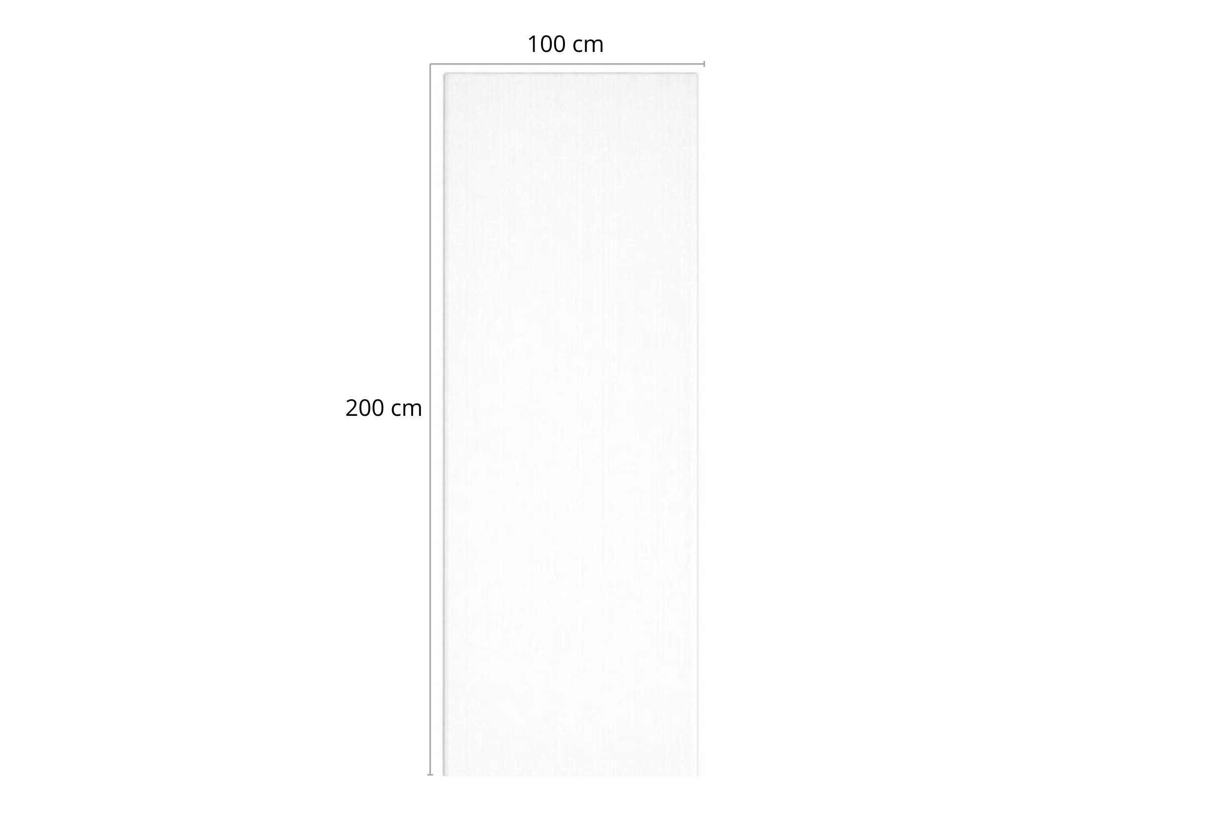 Lámina de Espuma Acústica Blanca 50 mm, 1 m x 2 m (2m²) 1