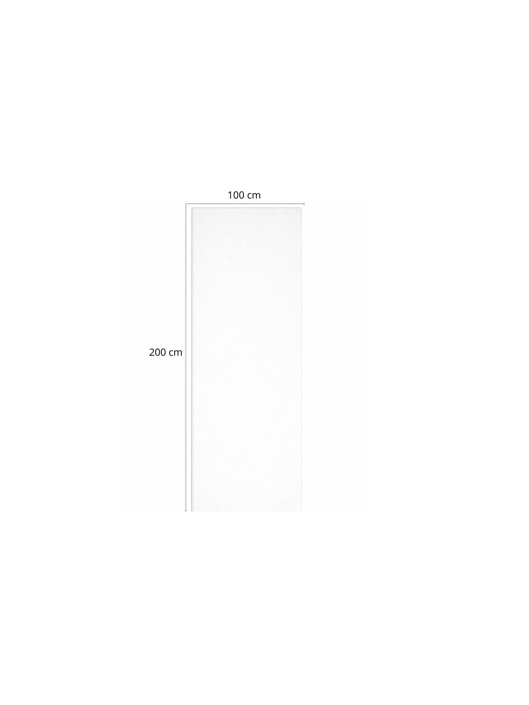 Lámina de Espuma Acústica Blanca 50 mm, 1 m x 2 m (2m²) 1