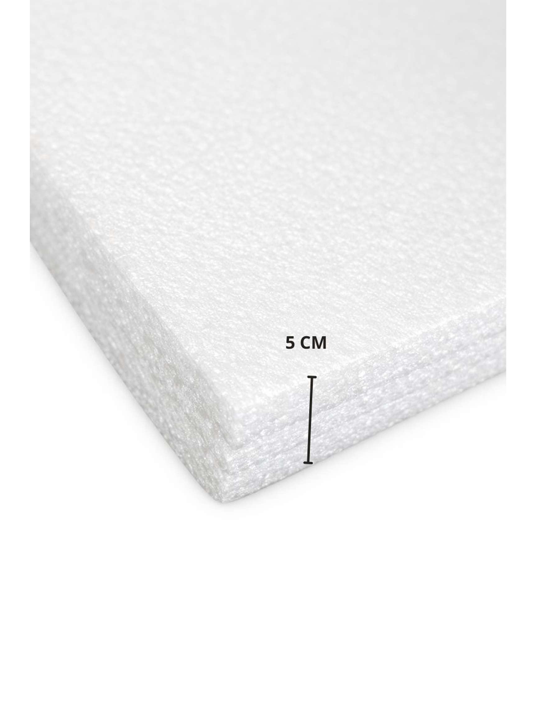 Lámina de Espuma Acústica Blanca 50 mm, 1 m x 2 m (2m²) 2