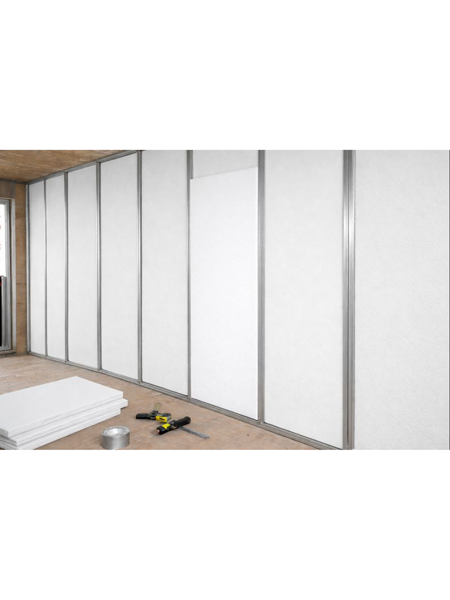 Lámina de Espuma Acústica Blanca 50 mm, 1 m x 2 m (2m²) 3