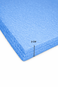 Lámina de Espuma Acústica Azul 30 mm , 1 m x 2 m (2m²) - Miniatura 2