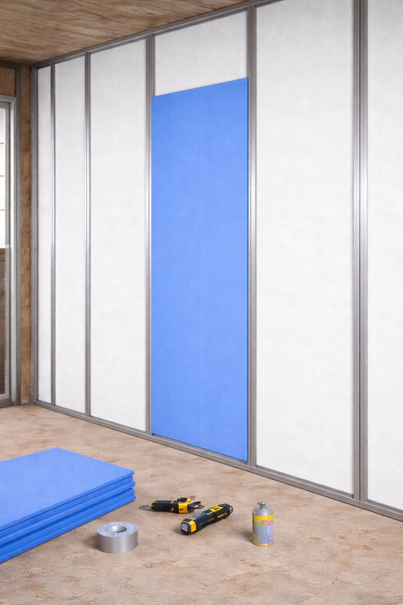 Lámina de Espuma Acústica Azul 30 mm , 1 m x 2 m (2m²) 3