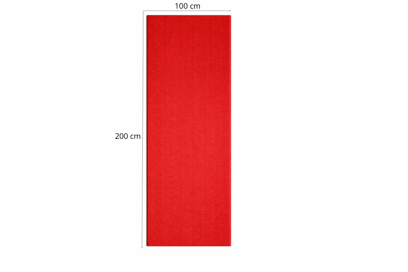 Lámina de Espuma Acústica Roja 30 mm , 1 m x 2 m (2m²) 1