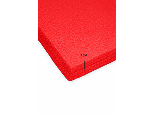Lámina de Espuma Acústica Roja 30 mm , 1 m x 2 m (2m²)