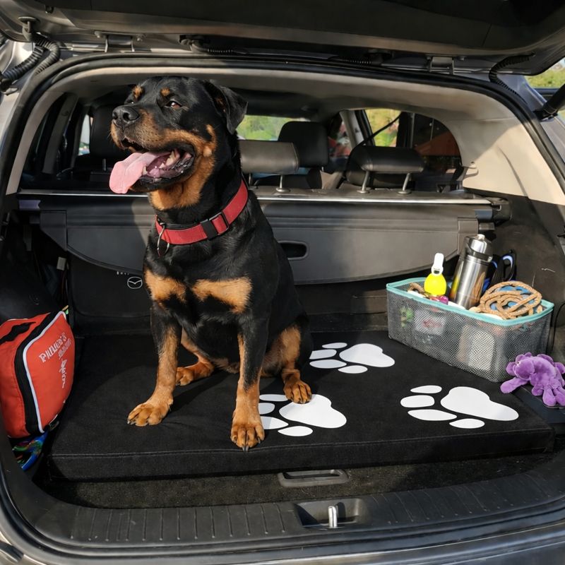 Colchoneta Para Mascota Grande Negra 100cm x 76cm x 5cm 3