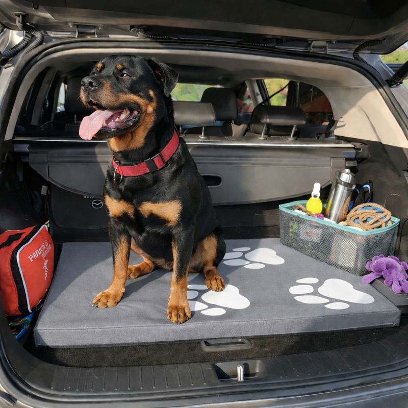 Colchoneta Mascota Grande gris 76cm x 1m     1