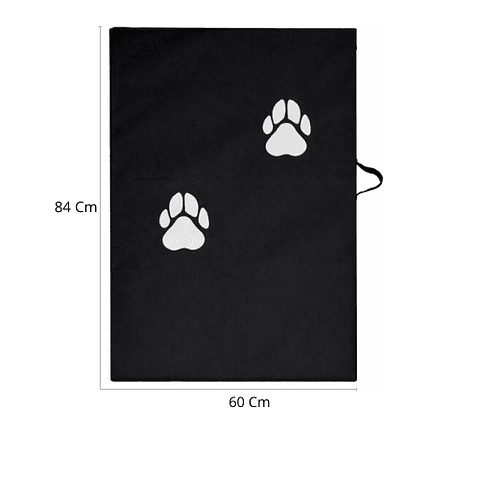 Colchoneta Para Mascota Mediana Negra 84cm x 60cm X 5cm
