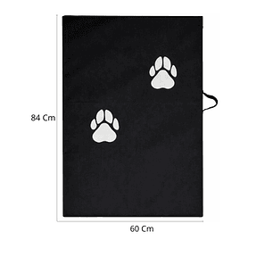 Colchoneta Mascota Mediana negra 60cm x 84cm