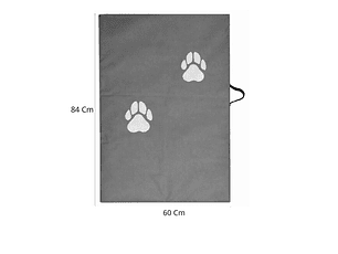 Colchoneta Para Mascota Mediana Gris 84cm x 60cm X 5cm