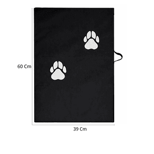 Colchoneta Para Mascota Pequeña Negra 60cm x 39cm X 5cm