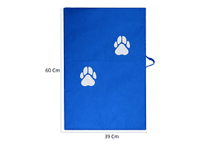 Colchoneta Para Mascota Pequeña Azul 60cm x 39cm X 5cm