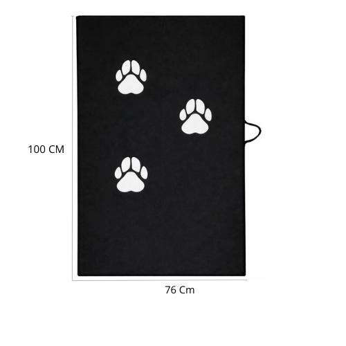 Colchoneta Para Mascota Grande Negra 100cm x 76cm x 5cm 1