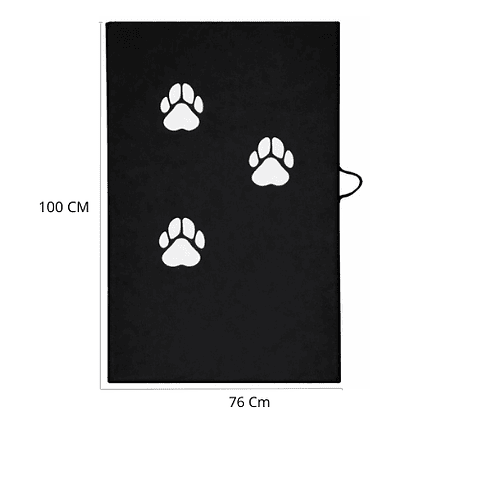 Colchoneta Para Mascota Grande Negra 100cm x 76cm x 5cm
