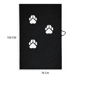 Colchoneta Para Mascota Grande Negra 100cm x 76cm x 5cm