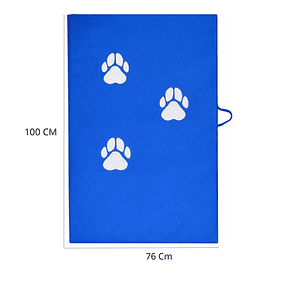 Colchoneta Para Mascota Grande Azul 100cm x 76cm x 5cm