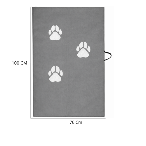 Colchoneta Para Mascota Grande Gris 100cm x 76cm X 5cm 1