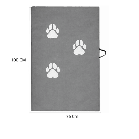 Colchoneta Para Mascota Grande Gris 100cm x 76cm X 5cm