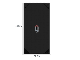 Colchoneta Profesional Negra 100cm x 50cm x 4cm