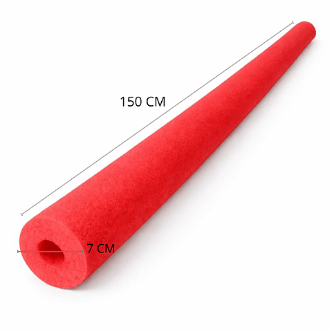 Flotador de Espuma Rojo 7cm x 150 cm