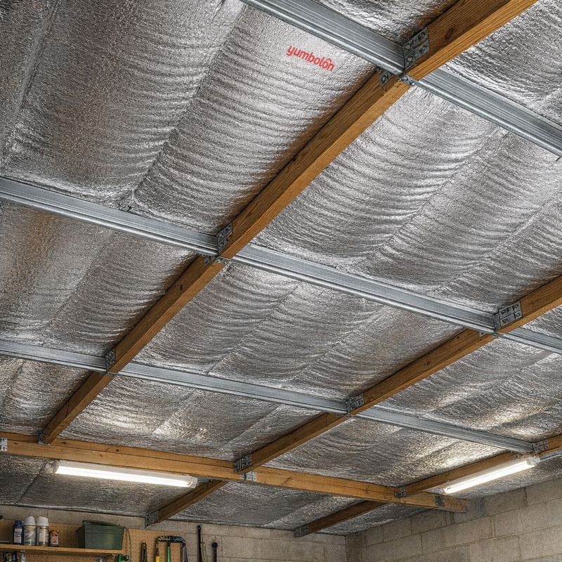 Rollo de Espuma Termo Acústica,15mm Blanca con Metalizado,1.22m x 25m (30,5m²)   3