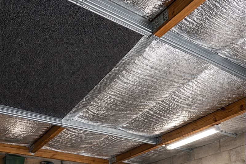 Rollo de Espuma Termo Acústica,15mm Negra con Metalizado,1.22m x 25m (30,5m²)   4