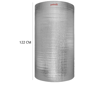 Rollo de Espuma 3mm Blanca con Metalizado ,1.22m x 100m (122m²)  