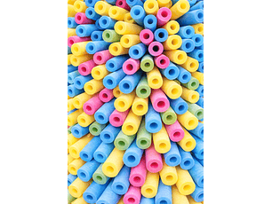 Flotador de Espuma Surtido Grueso Pqt X 50 Unidades