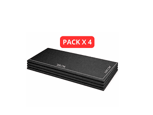 Lámina de Espuma Acústica Negra 50 mm, 1 m x 2 m (8m²) Pack x 4 Unidades