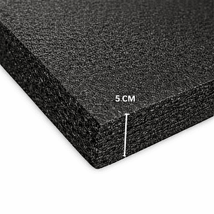 Lámina de Espuma Acústica Negra 50 mm, 1 m x 2 m (8m²) Pack x 4 Unidades