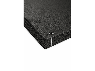 Lámina de Espuma Acústica Negra 50 mm, 1 m x 2 m (2m²)