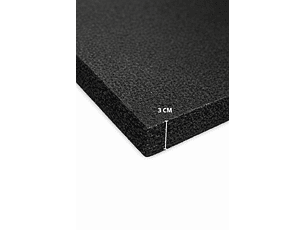 Lámina de Espuma Acústica Negra 30 mm, 1 m x 2 m (2m²)