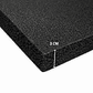 Lámina de Espuma Acústica Negra 30 mm, 1 m x 2 m (2m²) - Miniatura 2