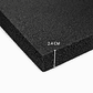 Lámina de Espuma Acústica Negra 24 mm, 1 m x 2 m (2m²) - Miniatura 2