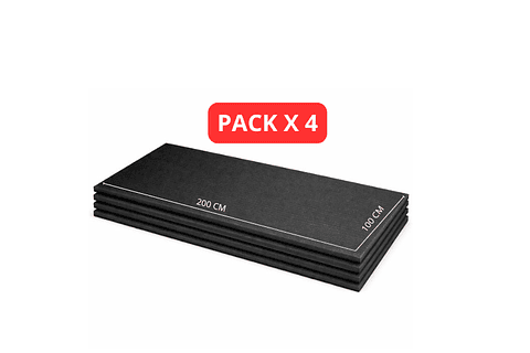 Lámina de Espuma Acústica Negra 40 mm, 1 m x 2 m (8m²) Pack x 4 Unidades