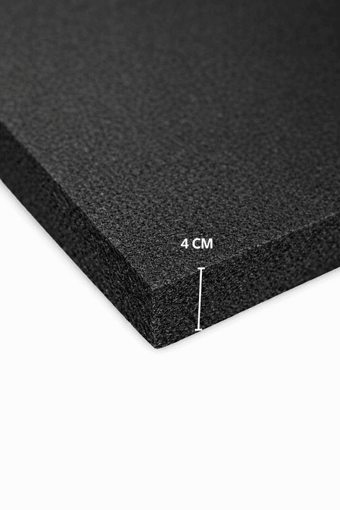 Lámina de Espuma Acústica Negra 40 mm, 1 m x 2 m (8m²) Pack x 4 Unidades