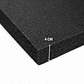 Lámina de Espuma Acústica Negra 40 mm, 1 m x 2 m (8m²) Pack x 4 Unidades - Miniatura 2