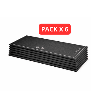 Lámina de Espuma Acústica Negra 30 mm, 1 m x 2 m (12m²) Pack x 6 Unidades