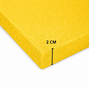 Lámina de Espuma Acústica Amarilla 20mm, 122cm x 61cm (4.47m²) Pack x 6 Unidades