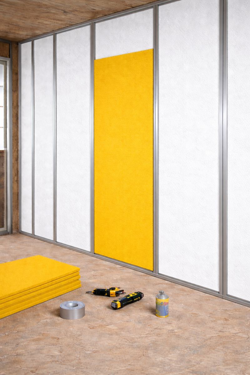 Lámina de Espuma Acústica Amarilla 20mm, 122cm x 61cm (4.47m²) Pack x 6 Unidades 3