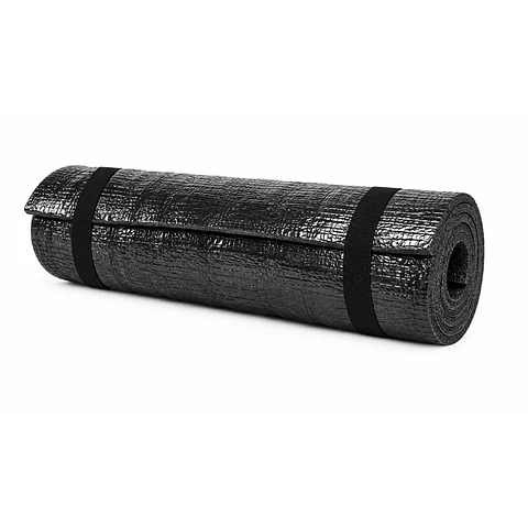 Colchoneta Multiusos  Negra Metalizado Negro 10mm ,180cm x 60cm