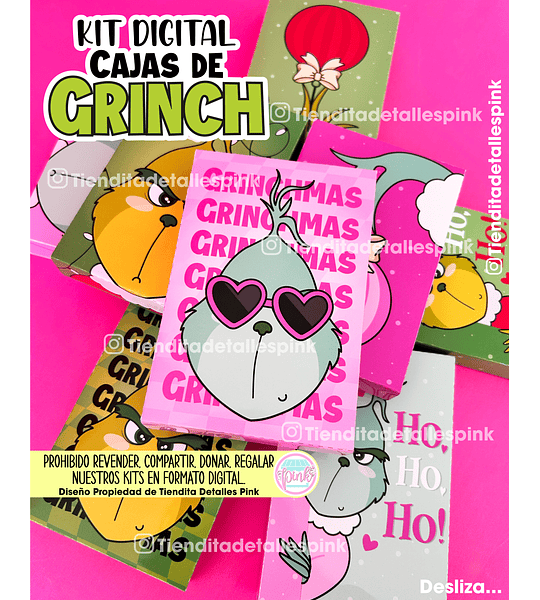 🌲KIT DIGITAL CAJAS DE GRINCH🌲