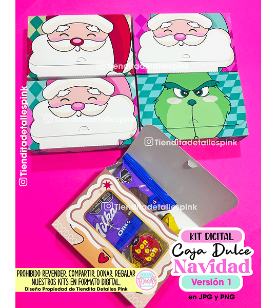 🎄 KIT DIGITAL "CAJA DULCE NAVIDAD VERSIÓN 1" 🎄