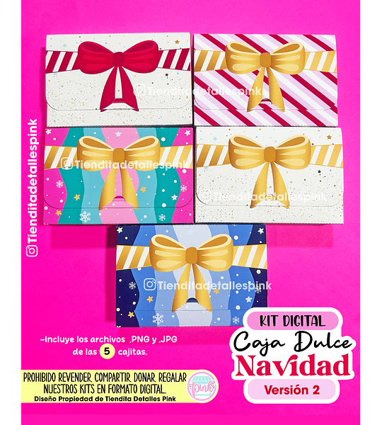 🎁🎄 KIT DIGITAL "CAJA DULCE NAVIDAD VERSIÓN 2" 🎄🎁