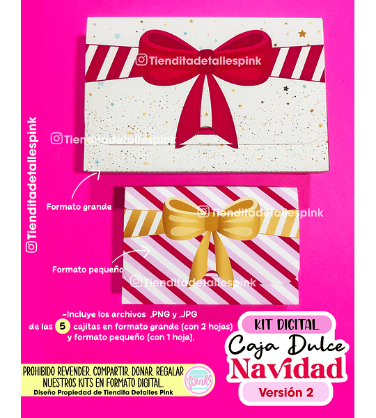 🎁🎄 KIT DIGITAL "CAJA DULCE NAVIDAD VERSIÓN 2" 🎄🎁