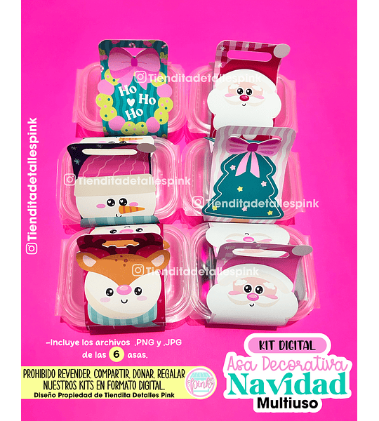 🎄 KIT DIGITAL “ASA DECORATIVA NAVIDAD MULTIUSO” 🎄